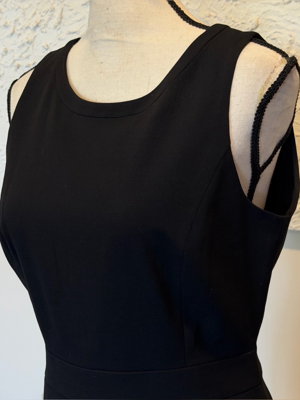 J. Crew Sheath Suiting Dress Four-Season Sleeveless Stretch Black Sz 4 NWOT - Picture 6 of 12